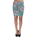 Vintage Floral Pattern Bodycon Skirt