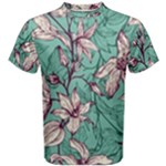 Vintage Floral Pattern Men s Cotton Tee