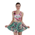 Vintage Floral Pattern Mini Skirt