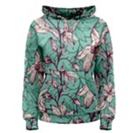 Vintage Floral Pattern Women s Pullover Hoodie