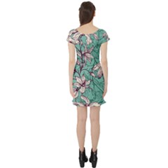 Short Sleeve Skater Dress Back