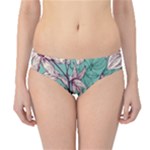 Vintage Floral Pattern Hipster Bikini Bottoms