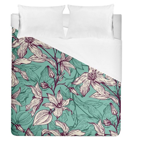 Vintage Floral Pattern Duvet Cover (Queen Size) from ArtsNow.com