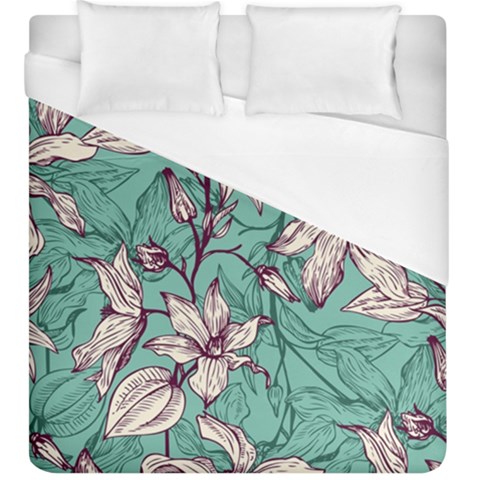 Vintage Floral Pattern Duvet Cover (King Size) from ArtsNow.com