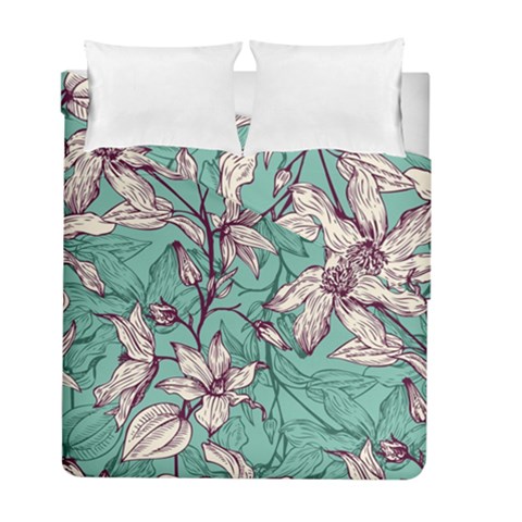 Vintage Floral Pattern Duvet Cover Double Side (Full/ Double Size) from ArtsNow.com
