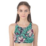 Vintage Floral Pattern Tank Bikini Top