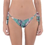 Vintage Floral Pattern Reversible Bikini Bottom