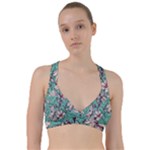 Vintage Floral Pattern Sweetheart Sports Bra