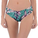 Vintage Floral Pattern Reversible Classic Bikini Bottoms