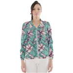 Vintage Floral Pattern Women s Windbreaker