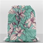 Vintage Floral Pattern Drawstring Bag (Small)