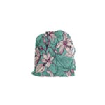Vintage Floral Pattern Drawstring Pouch (XS)