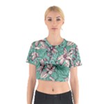 Vintage Floral Pattern Cotton Crop Top
