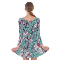 Long Sleeve Velvet Skater Dress 