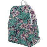 Vintage Floral Pattern Top Flap Backpack