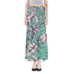 Vintage Floral Pattern Full Length Maxi Skirt