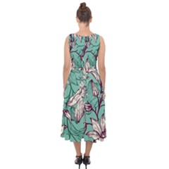 Midi Tie-Back Chiffon Dress 