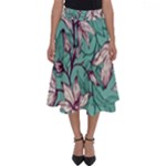 Vintage Floral Pattern Perfect Length Midi Skirt