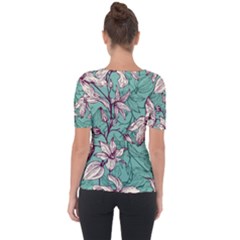 Shoulder Cut Out Short Sleeve Top 