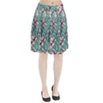 Vintage Floral Pattern Pleated Skirt