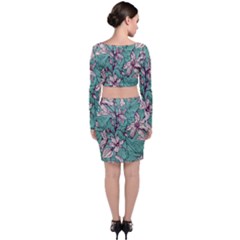 Long Sleeve Crop Top & Bodycon Skirt Set 