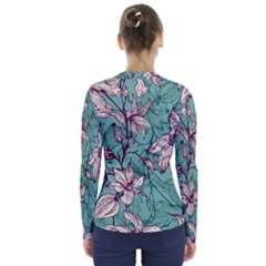 V-Neck Long Sleeve Top 