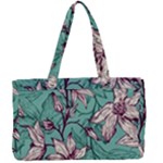 Vintage Floral Pattern Canvas Work Bag