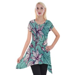 Short Sleeve Side Drop Tunic 