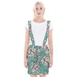 Vintage Floral Pattern Braces Suspender Skirt