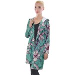 Vintage Floral Pattern Hooded Pocket Cardigan