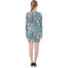 V-neck Bodycon Long Sleeve Dress 
