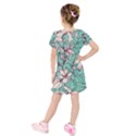 Kids  Short Sleeve Velvet Dress 
