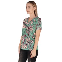 Women s V-Neck Scrub Top 