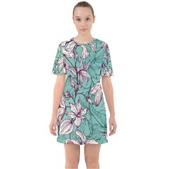 Sixties Short Sleeve Mini Dress 