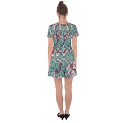 Drop Hem Mini Chiffon Dress 