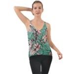 Vintage Floral Pattern Chiffon Cami