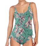 Vintage Floral Pattern Tankini Set