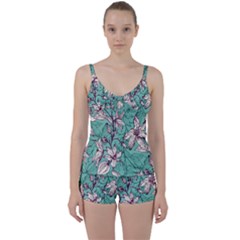 Tie Front Two Piece Tankini 