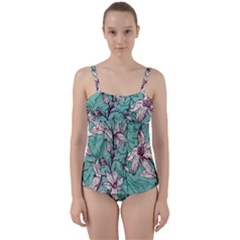 Twist Front Tankini Set 