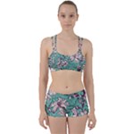 Vintage Floral Pattern Perfect Fit Gym Set
