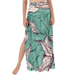 Vintage Floral Pattern Maxi Chiffon Tie-Up Sarong