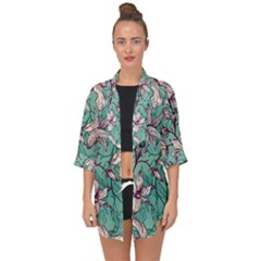 Open Front Chiffon Kimono 