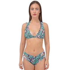 Double Strap Halter Bikini Set 