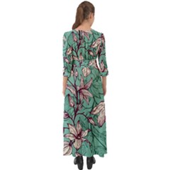 Button Up Boho Maxi Dress 