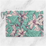Vintage Floral Pattern Canvas Cosmetic Bag (XL)