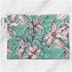 Vintage Floral Pattern Canvas Cosmetic Bag (XXL)