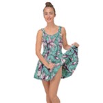 Vintage Floral Pattern Inside Out Casual Dress