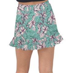 Fishtail Mini Chiffon Skirt 