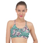 Vintage Floral Pattern Basic Training Sports Bra