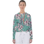Vintage Floral Pattern Women s Slouchy Sweat